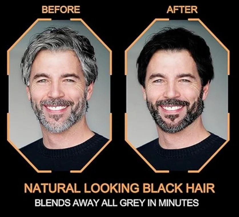 Shampooing Colorant Naturel Noir - À L’Huile D’Argan - 420ML (ORIGNAL )