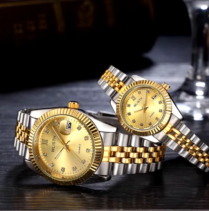 Pack de 2 Montres Couple - Gold