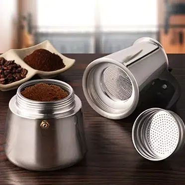 Cafetière Expresso - 6 tasses - 350ml - Argent
