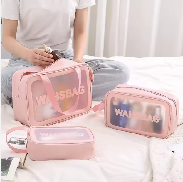 Set De 3 Trousses De Maquillage Et De Voyage