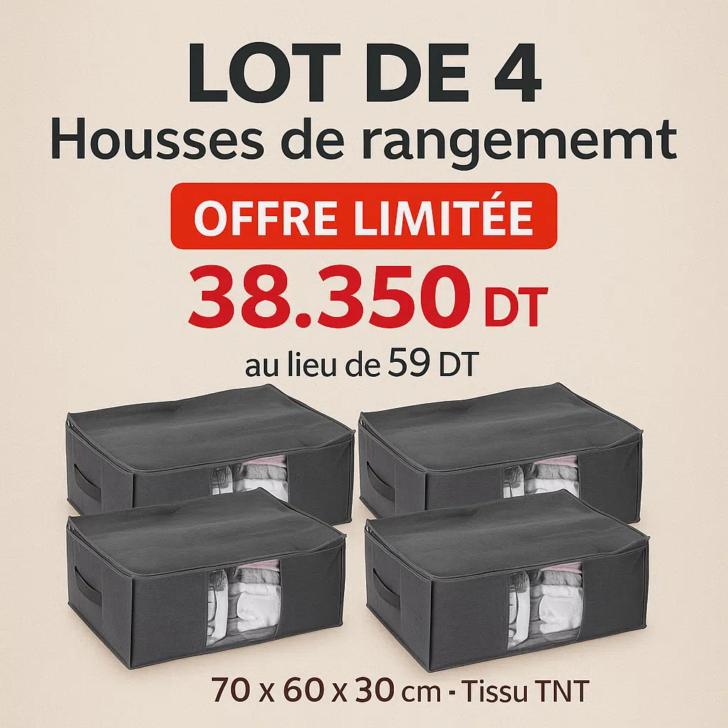 Pack Big Sacs de rangement couette et vêtement