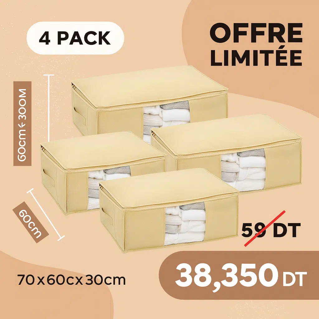 Pack Big Sacs de rangement couette et vêtement