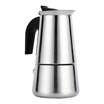 Cafetière Expresso - 6 tasses - 350ml - Argent