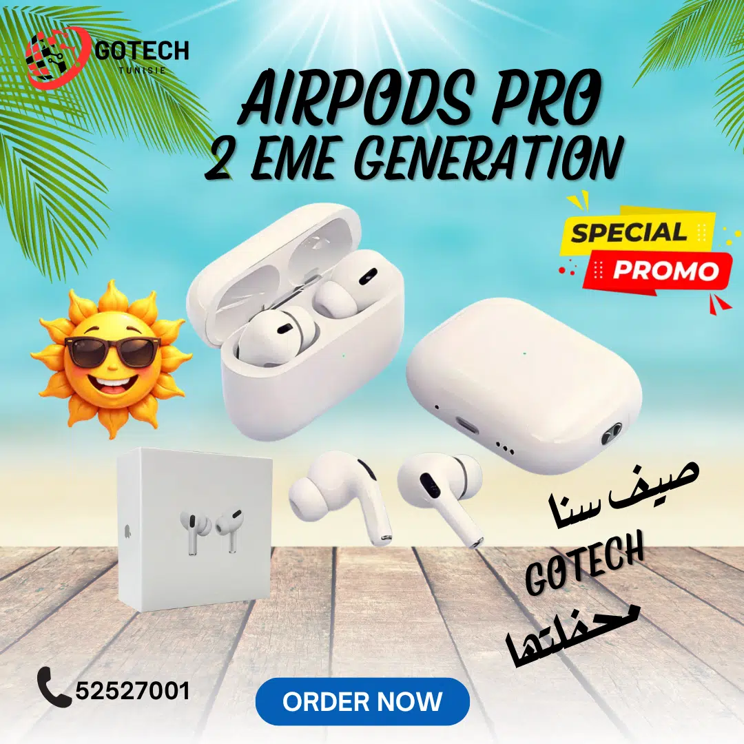 GOTECH AirPods Pro 2ém Génération waterproof IPX4