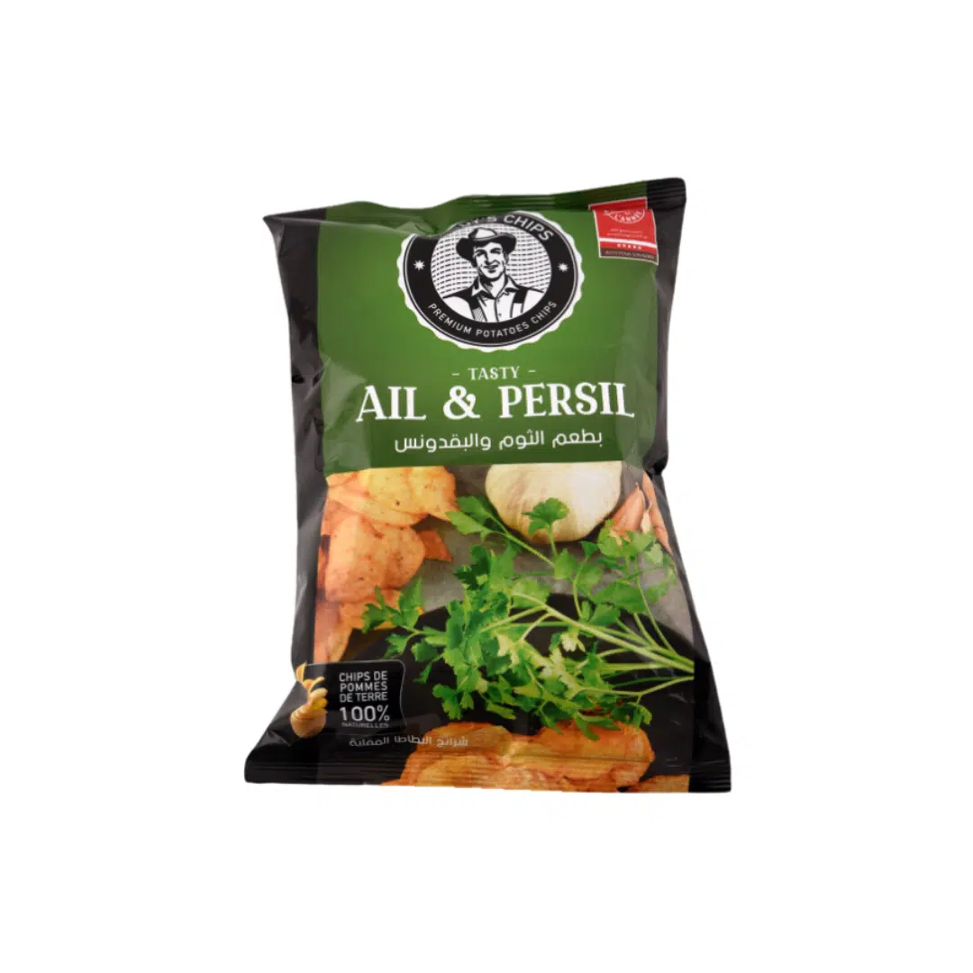 DADDYS CHIPS AIL ET PERSIL 70 GR