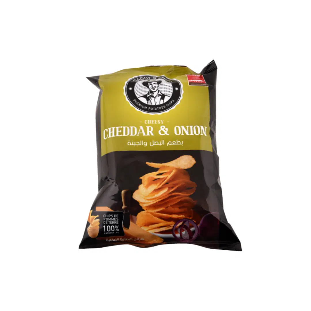 DADDYS CHIPS CHEDDAR OIGNON 70 GR