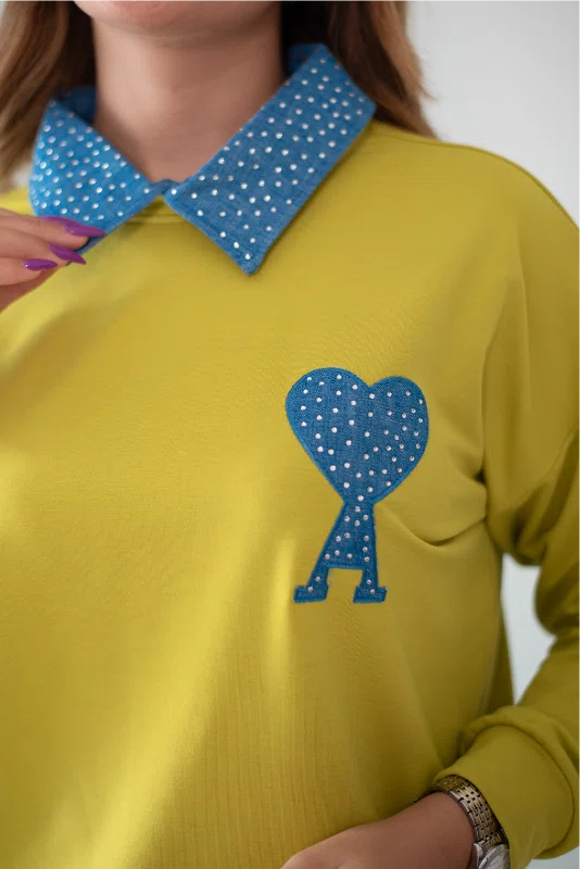 Pull Coeur Voilée Gros (7T)