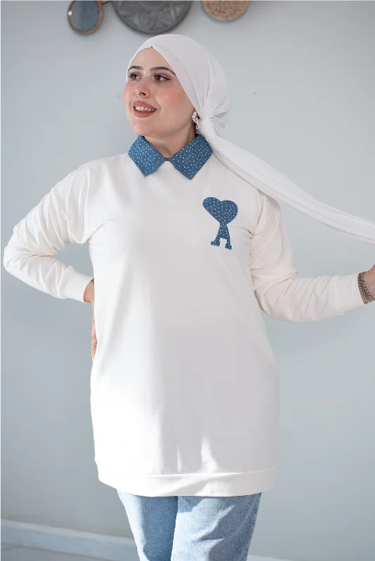 Pull Coeur Voilée Gros (7T)