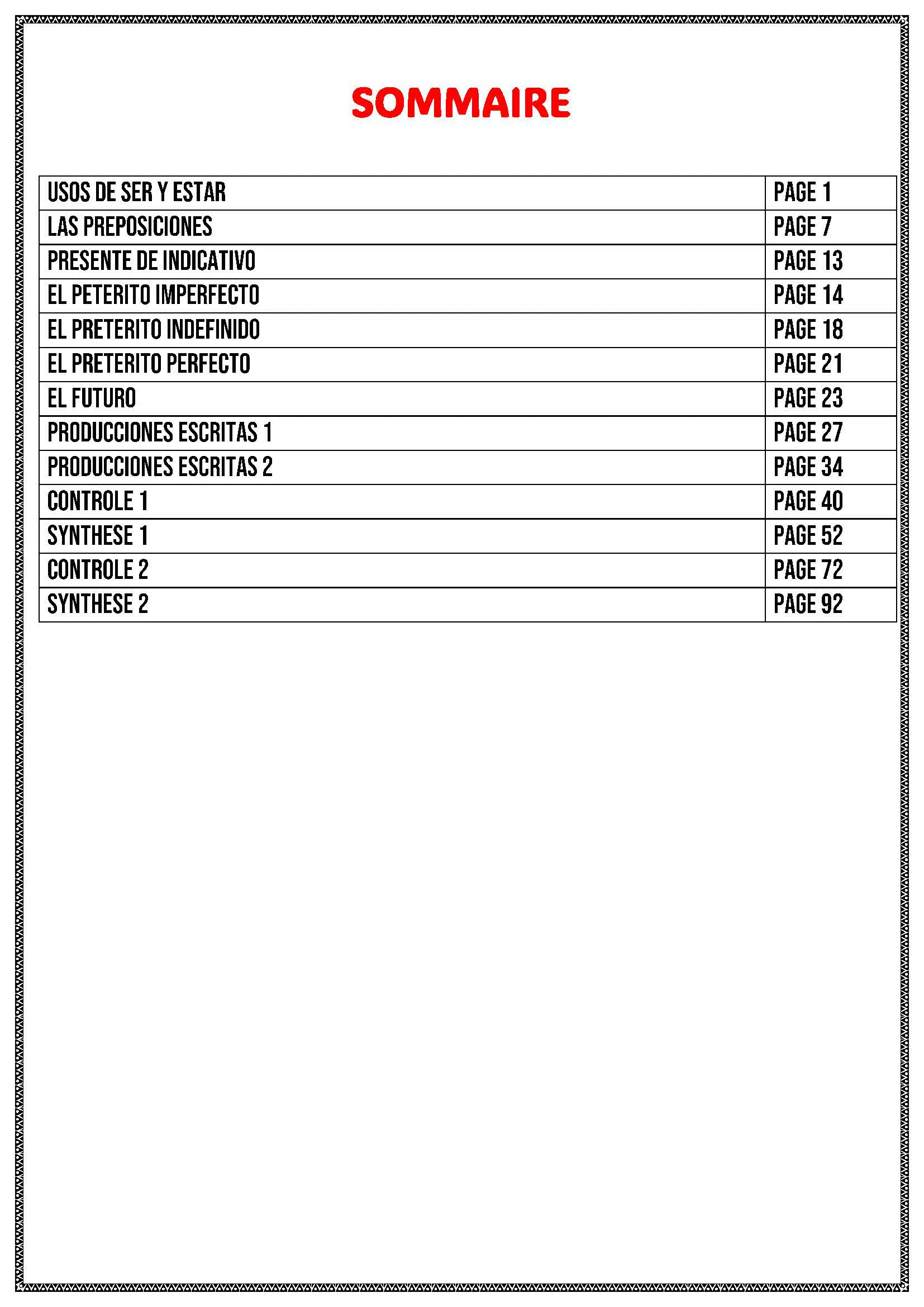 ESPAGNOLE - TOUTE LANNEE - BAC 2025