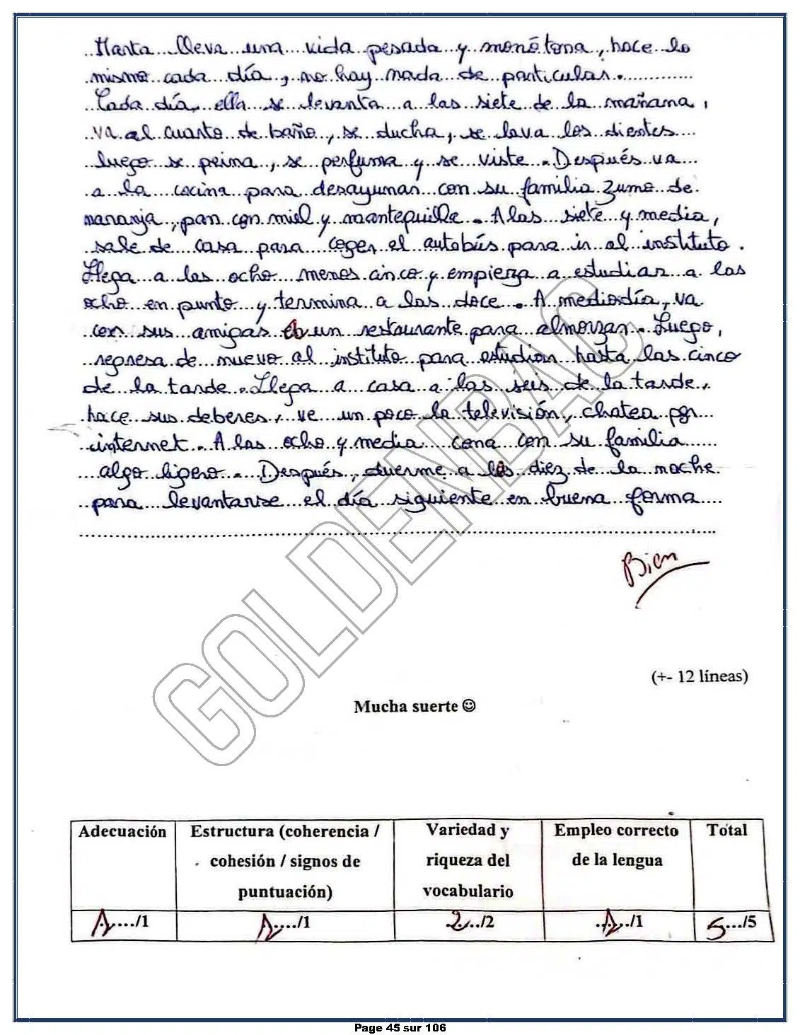ESPAGNOLE - TOUTE LANNEE - BAC 2025