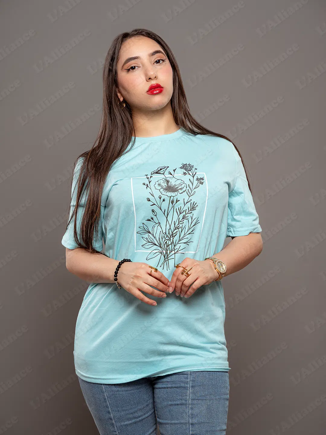 T-Shirt BLACK FLOWER