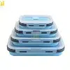 Set de 4 Boîtes Alimentaires Pliables en Silicone
