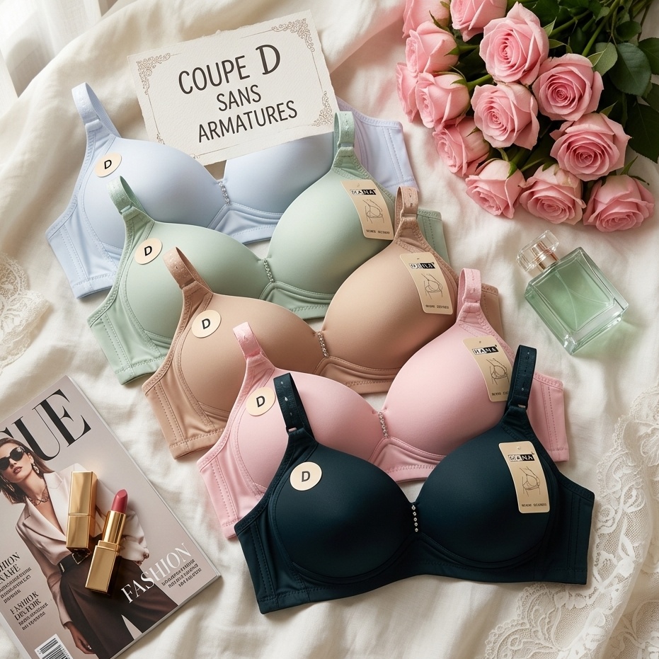 Soutien-Gorge COUPE D Confort & Maintien Sans Armatures