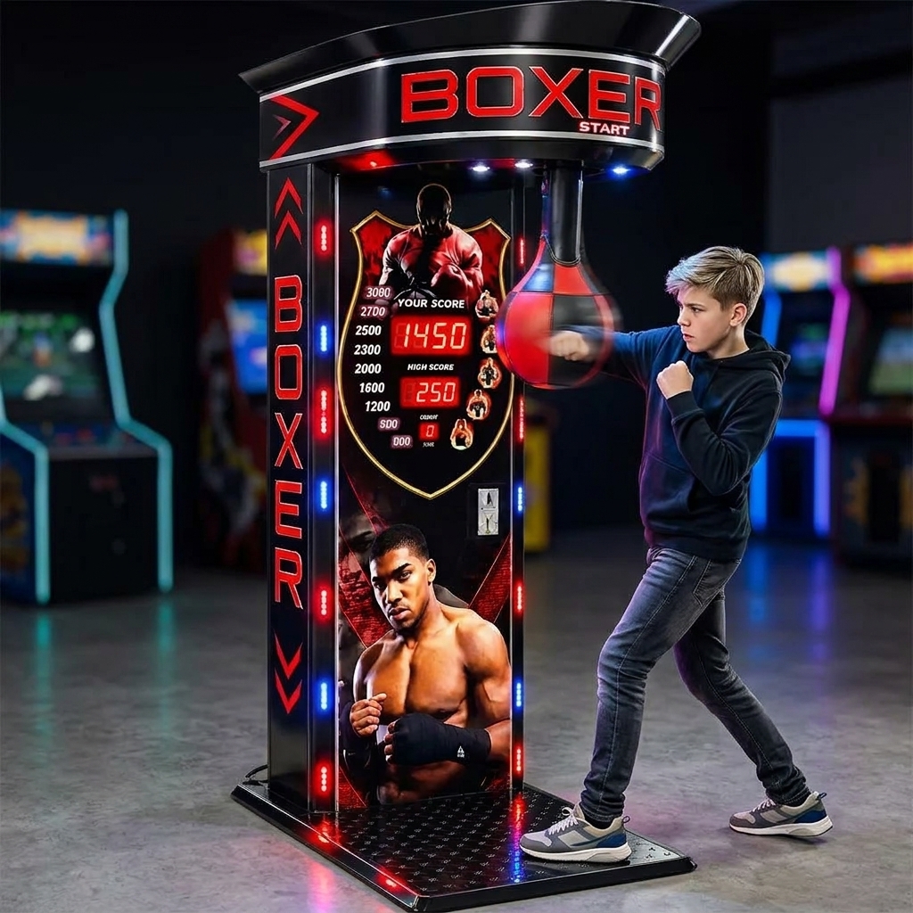 Machine de Boxe Électronique à Monnayeur
