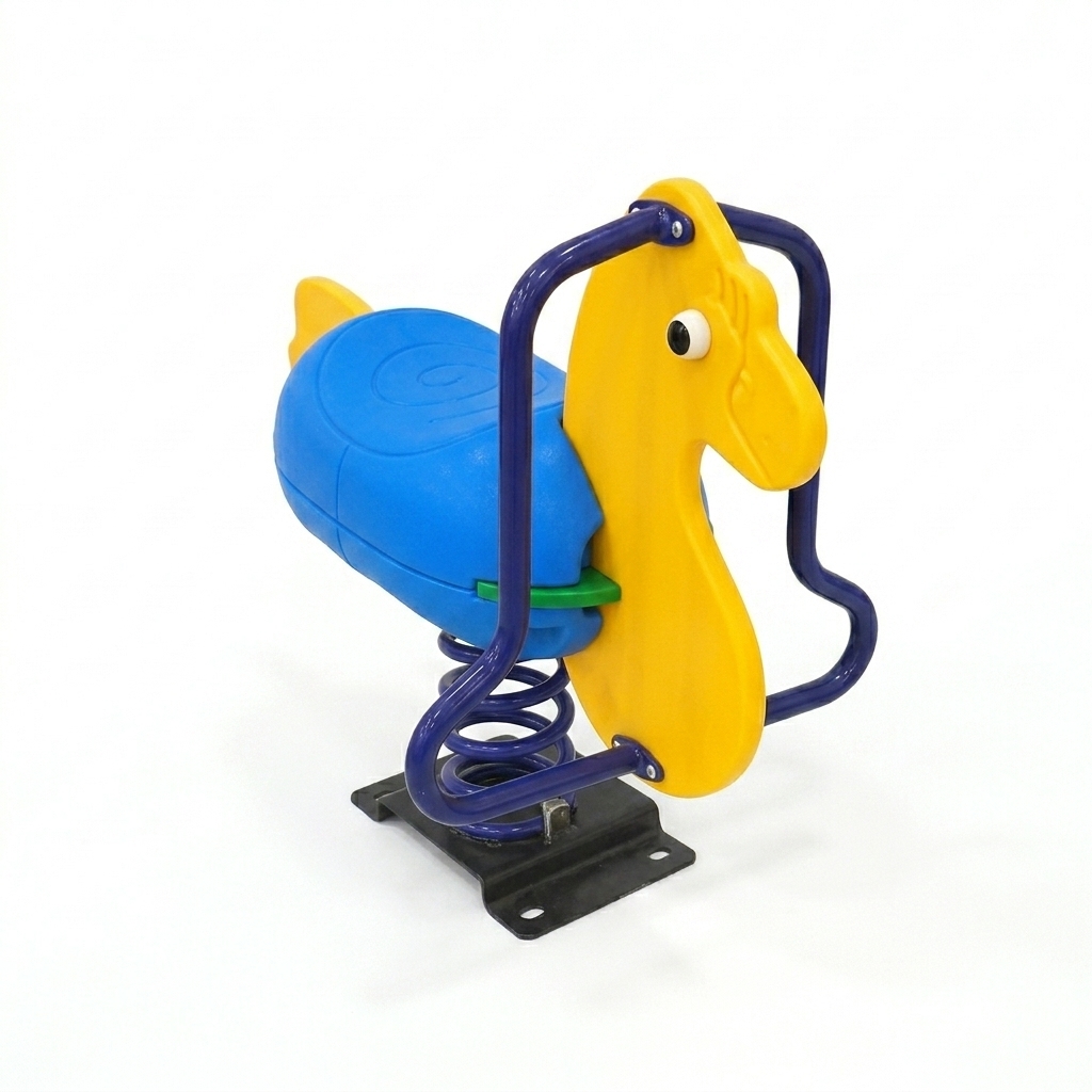 Cheval à ressort pour aire de jeux – Robuste et sécurisé