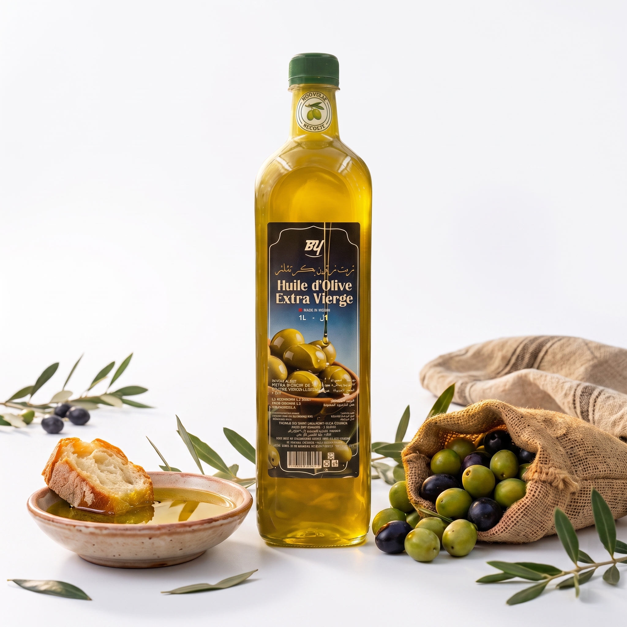 HUILE D'OLIVE EXTRA VIERGE BY 1L