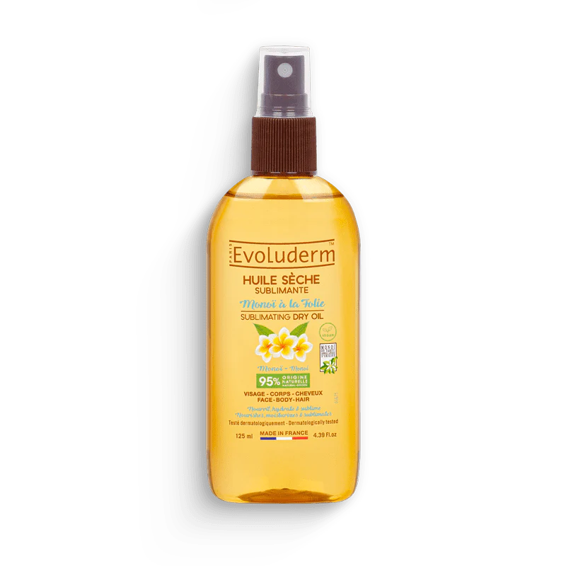 Evoluderm - Huile Sèche Sublimante Monoï à la Folie 125 ml
