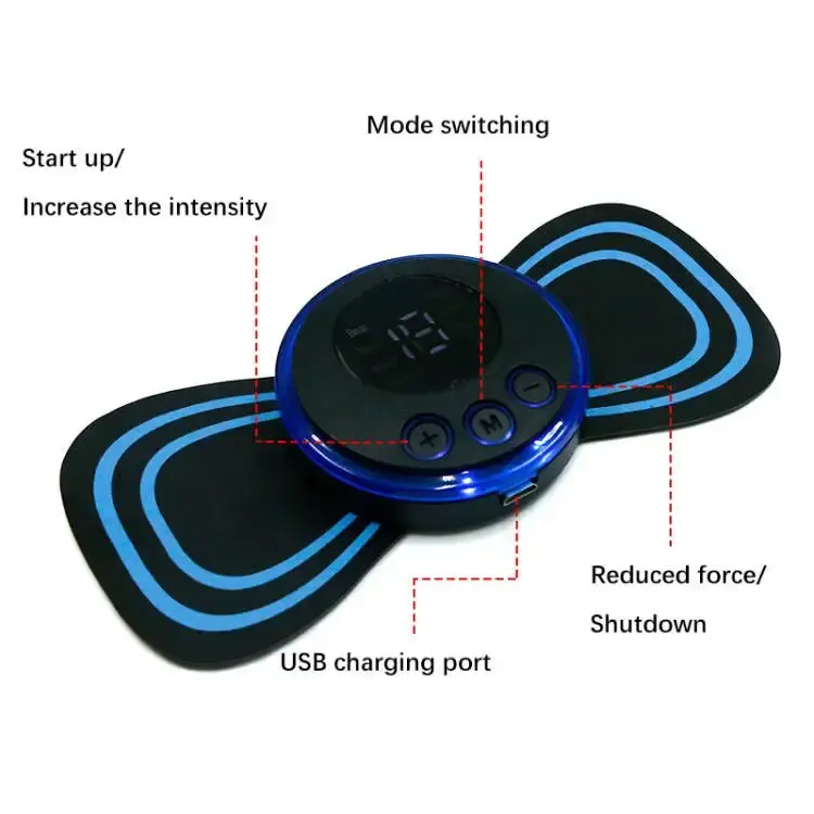Mini Masseur Electrique Portable avec 8 modes de massages.