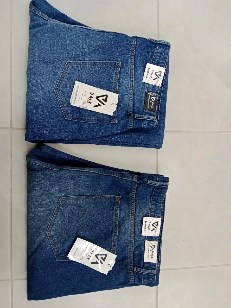 PANTALON LARGE BLEU GT