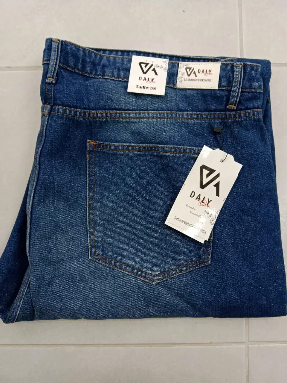 PANTALON LARGE BLEU GT
