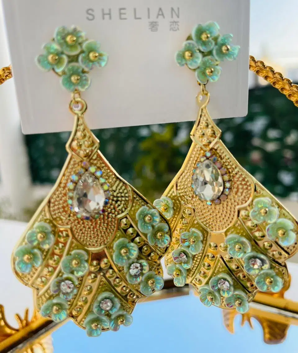 Boucles Mosaique vert