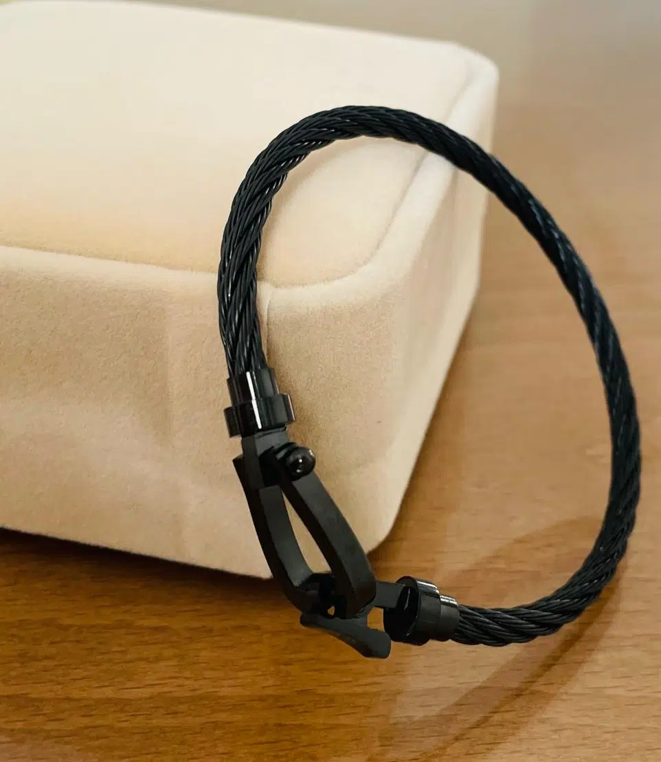 Bracelet titane noir