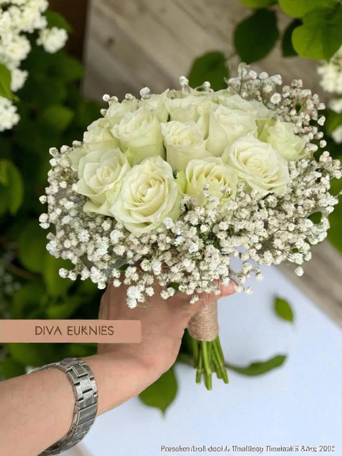 Bouquet à Main Blanc Pureté