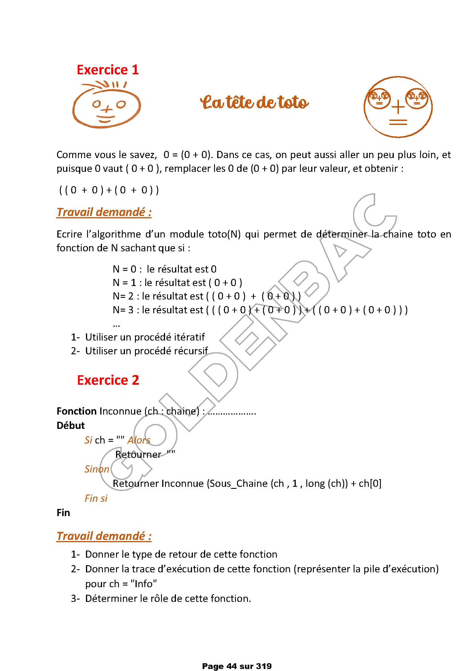 ALGO/PROG+STI - TOUTE LANNEE - BAC SC.INFO