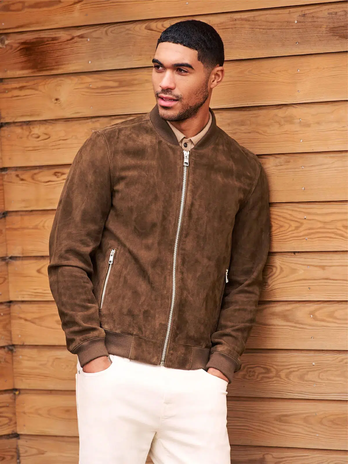 Homme Poids Léger Blouson Transition Grande Taille Col montant Motard d