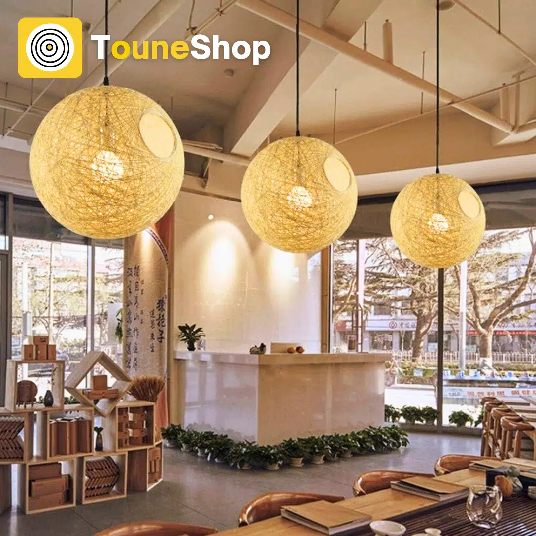 Lustre Bar, Café, Chambre, Restaurant en Rotin naturel (NATUREL)