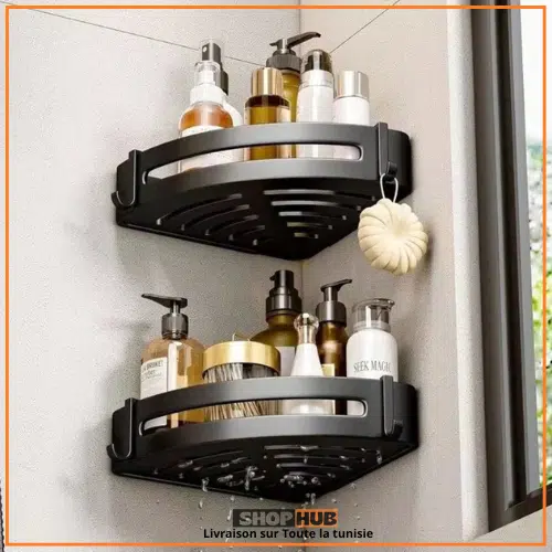 Organisateur Pour coin de douche - Lot 2 Etageres