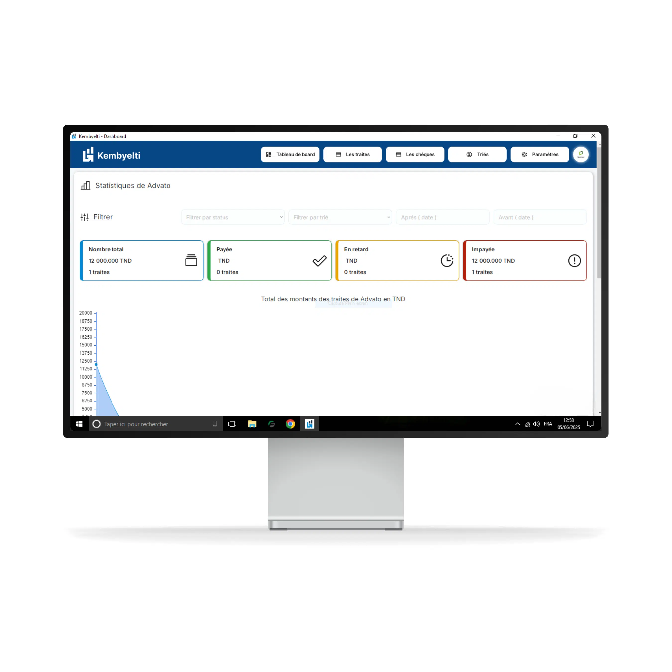 Kembyelti - logiciel de gestion les traites et les chèques et les ordres de virement