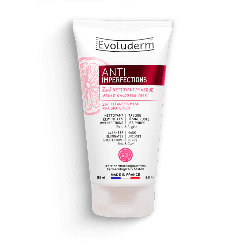 Evoluderm - 2 en 1 Nettoyant/Masque Anti-Imperfections 15 ml