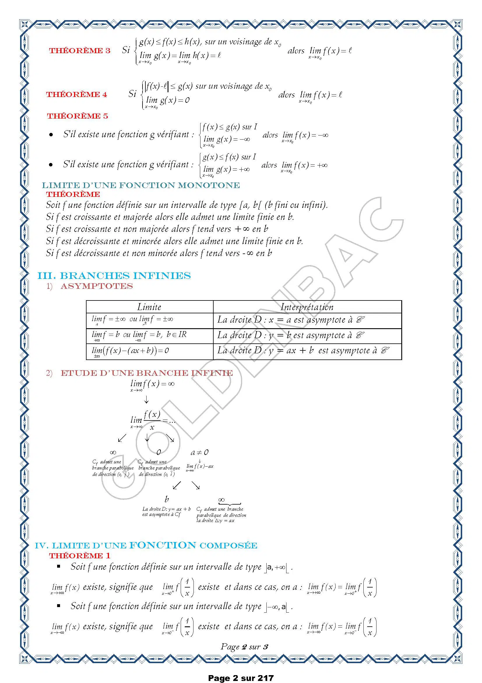 MATHEMATIQUES - 1ER TRIMESTRE - BAC SC.EXP