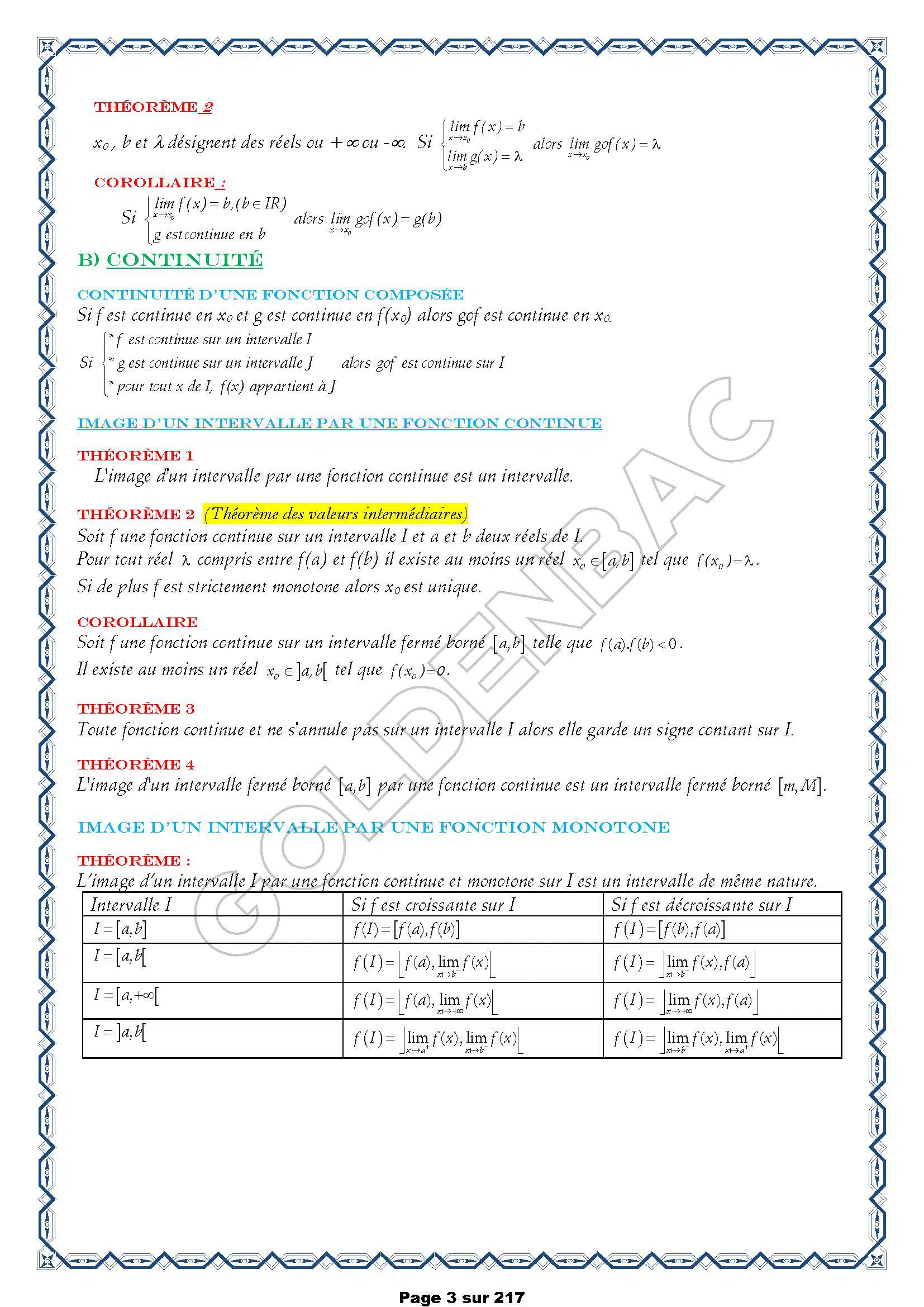 MATHEMATIQUES - 1ER TRIMESTRE - BAC SC.EXP