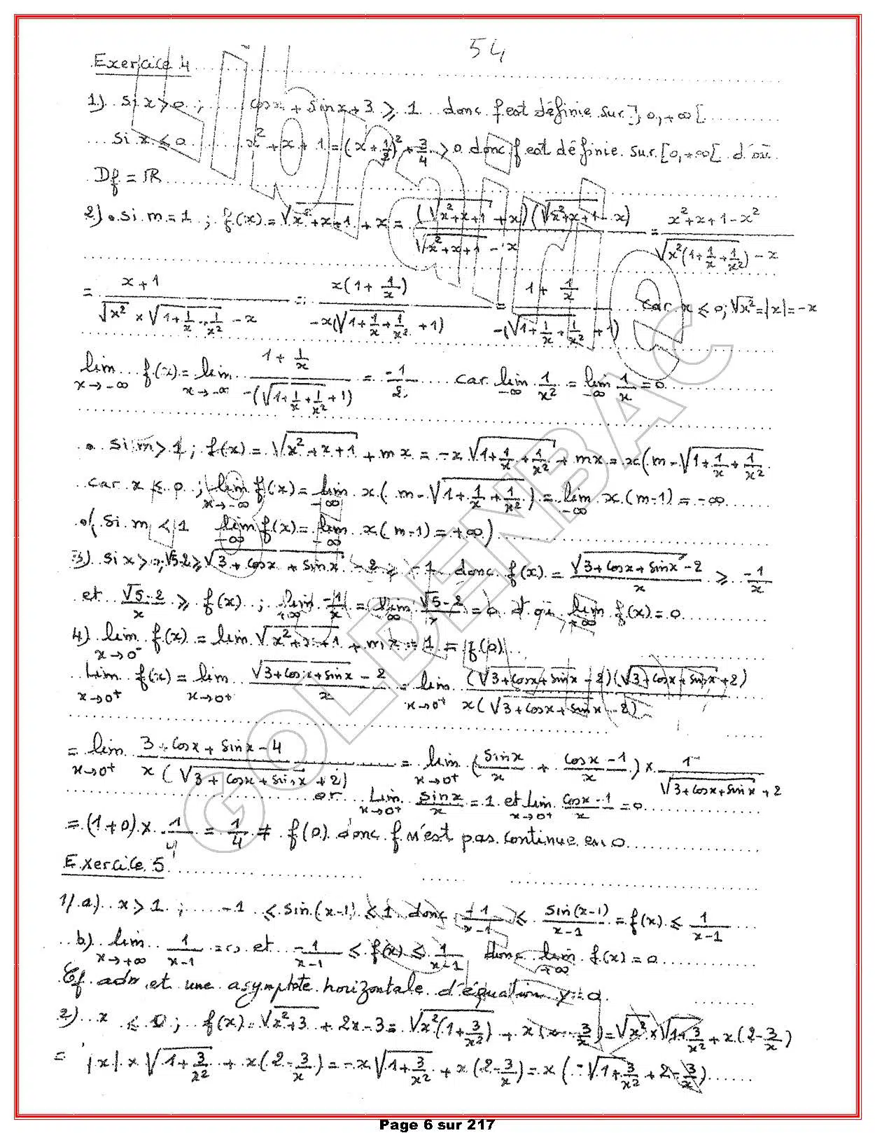 MATHEMATIQUES - 1ER TRIMESTRE - BAC SC.EXP