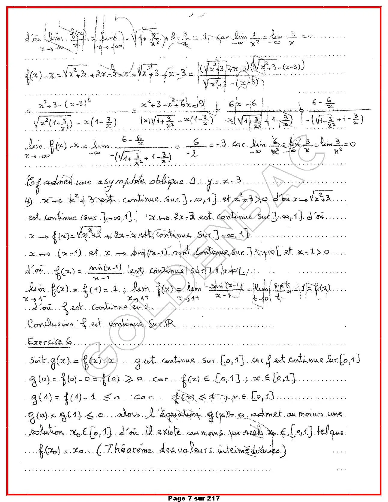 MATHEMATIQUES - 1ER TRIMESTRE - BAC SC.EXP