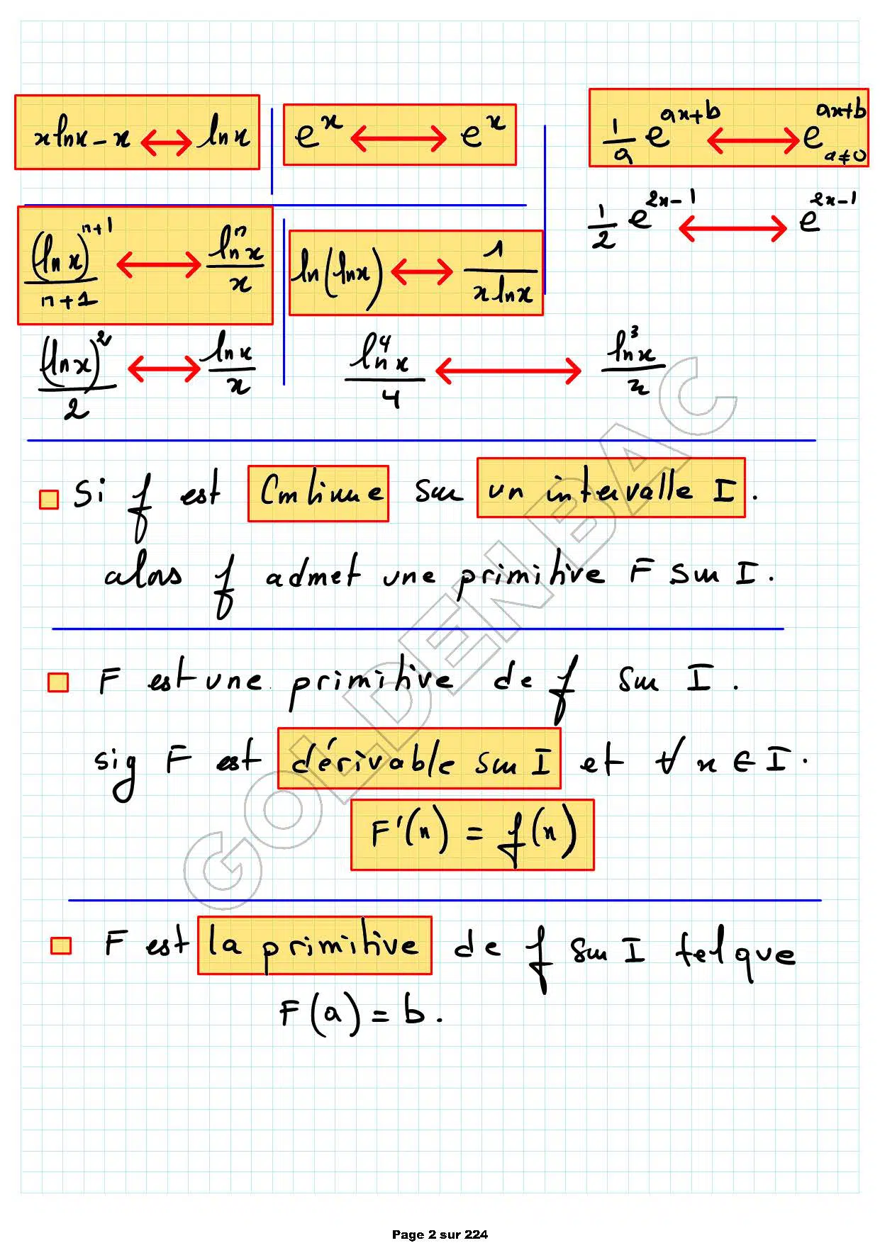 MATHEMATIQUES - 2EME & 3EME TRIMESTRE - BAC SC.TEC