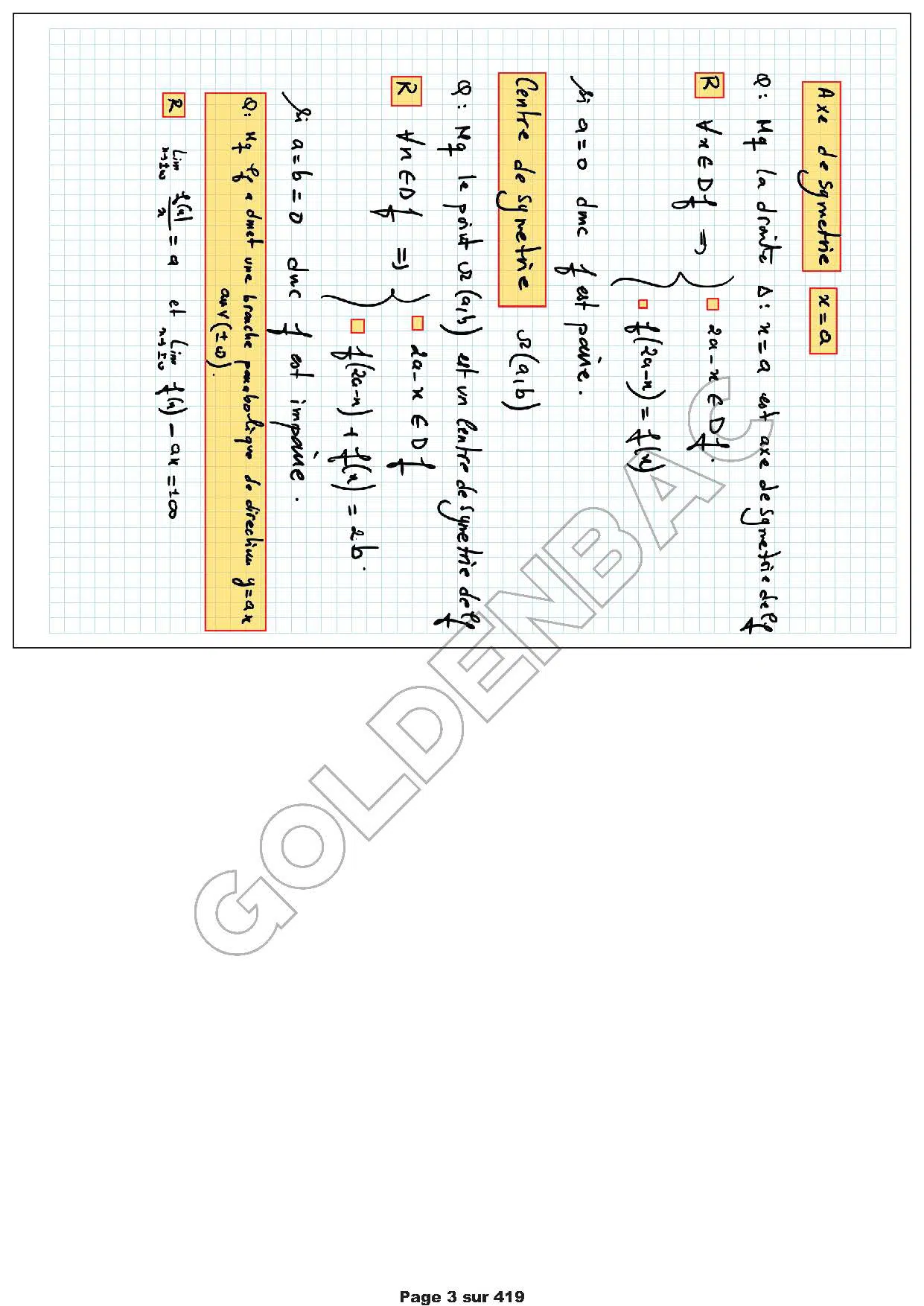 MATHEMATIQUES - 2EME & 3EME TRIMESTRE - BAC SC.EXP