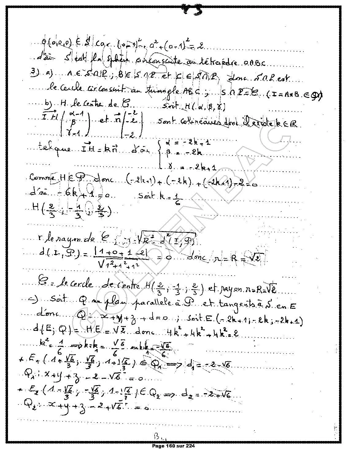 MATHEMATIQUES - 2EME & 3EME TRIMESTRE - BAC SC.TEC