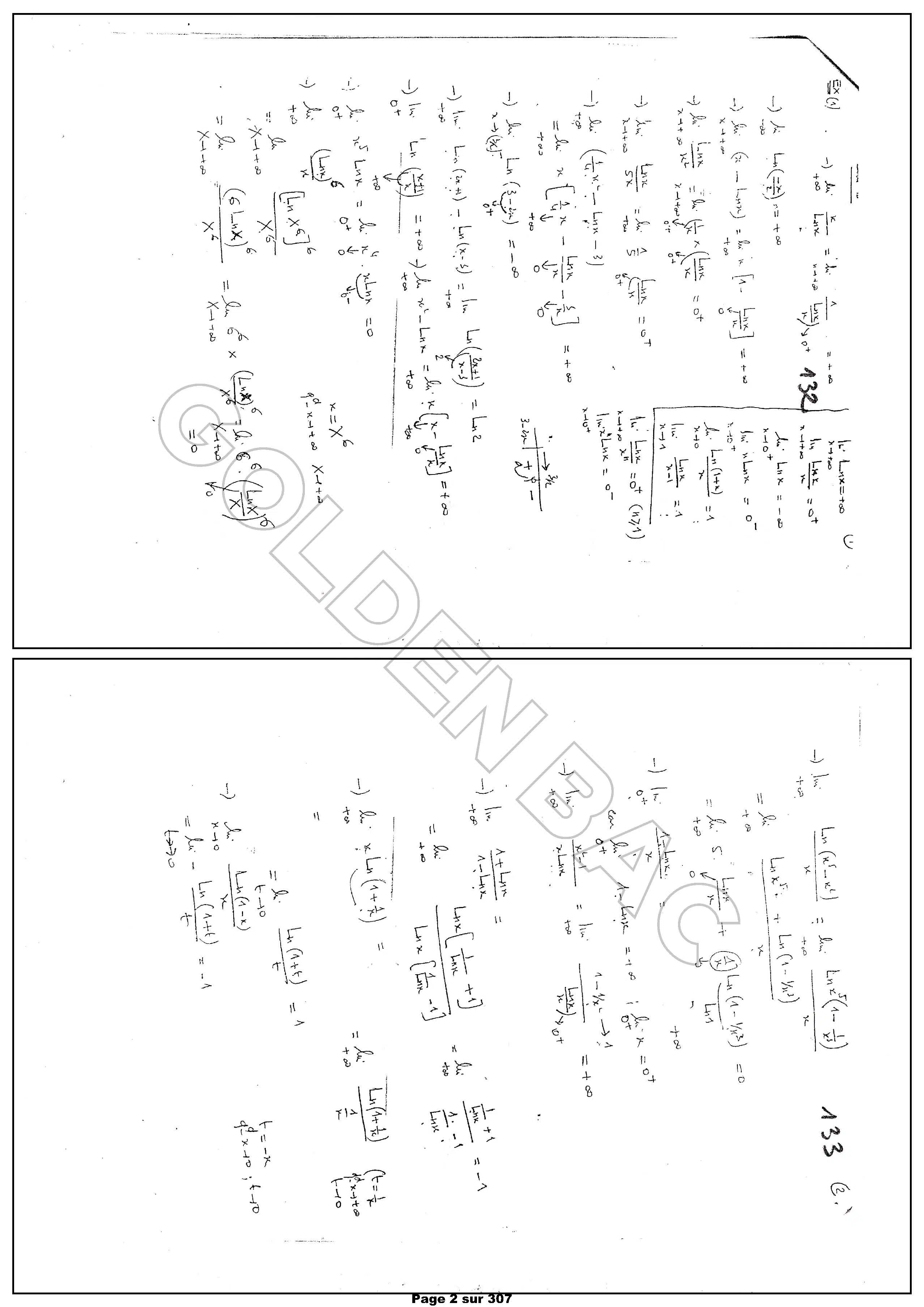 MATHEMATIQUES - 2EME & 3EME TRIMESTRE - BAC SC.INFO