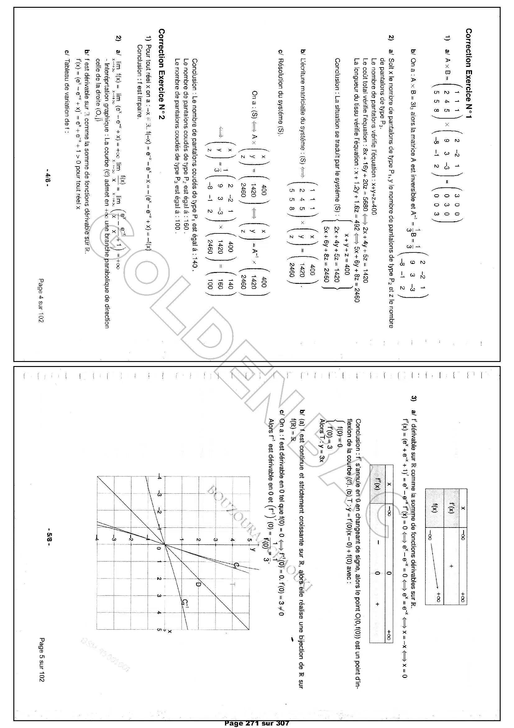 MATHEMATIQUES - 2EME & 3EME TRIMESTRE - BAC SC.INFO