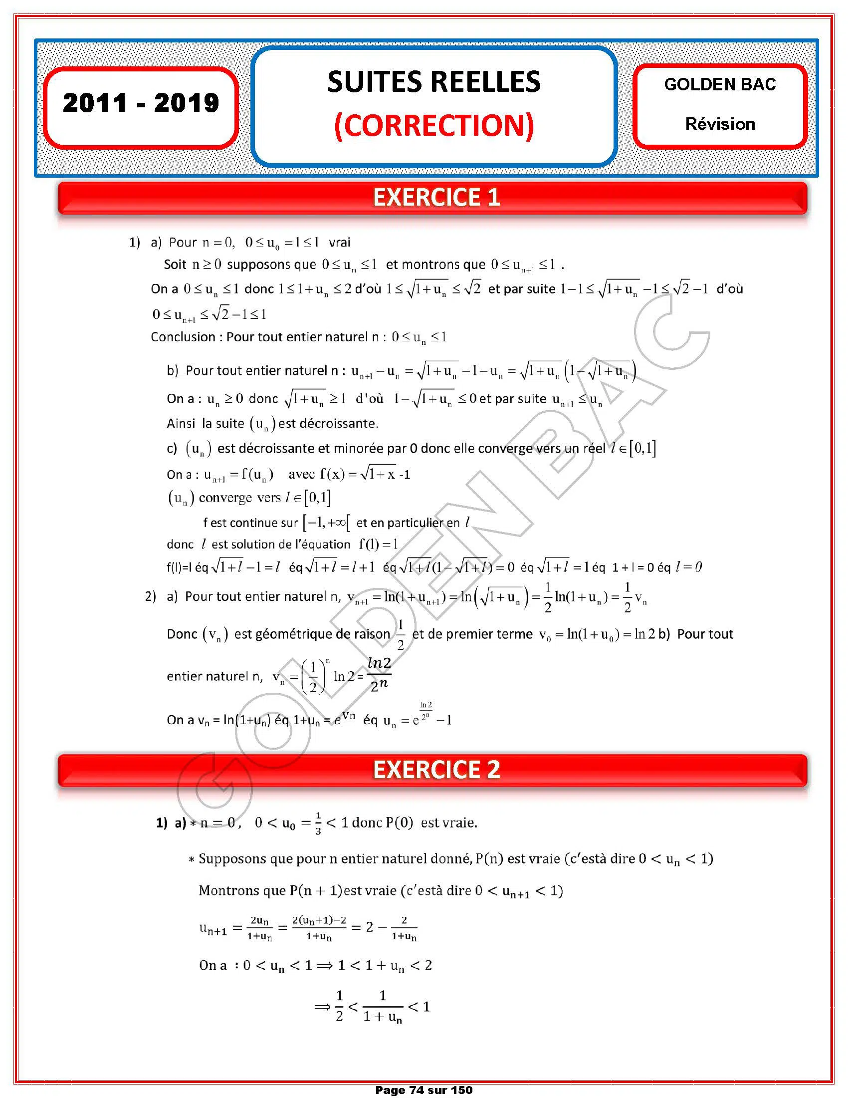 MATHEMATIQUES - 1ER TRIMESTRE - BAC SC.INFO