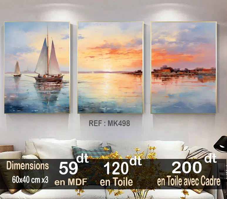 Tableau décoratif 3 pièces - MK498