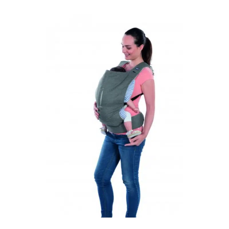 Myamaki Porte-bébé denim cyclamen