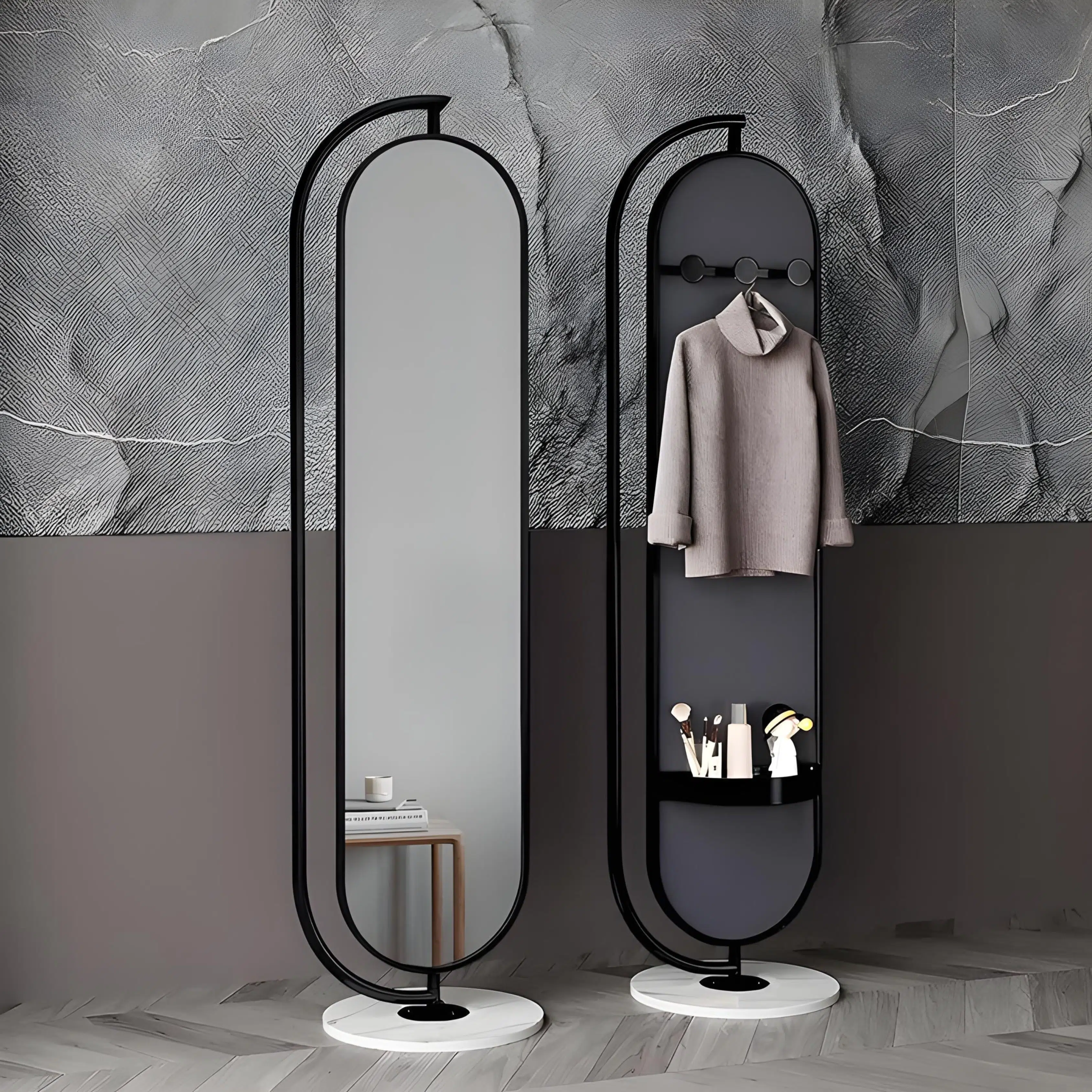 Miroir Sur Pied Noir ALVANA