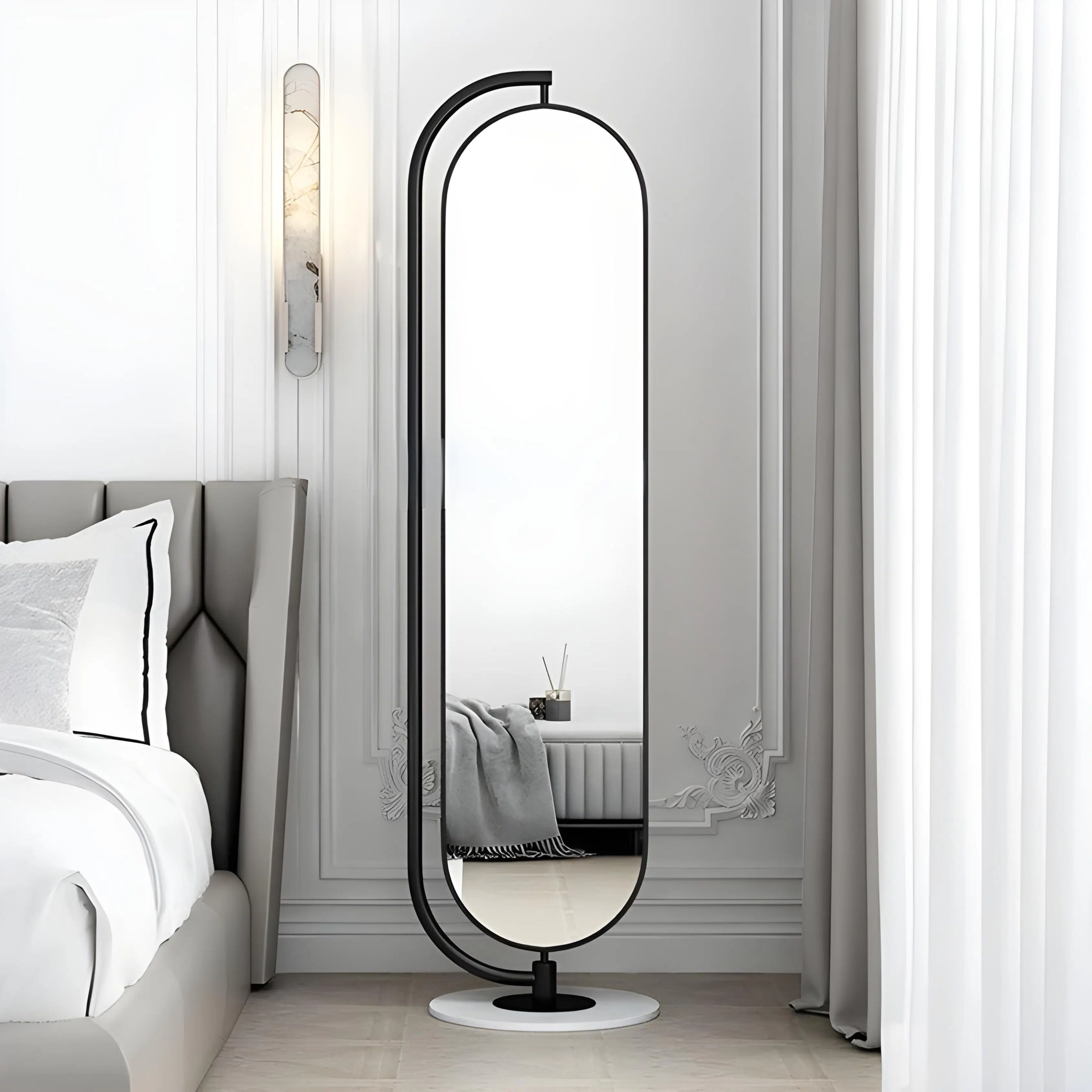 Miroir Sur Pied Noir ALVANA