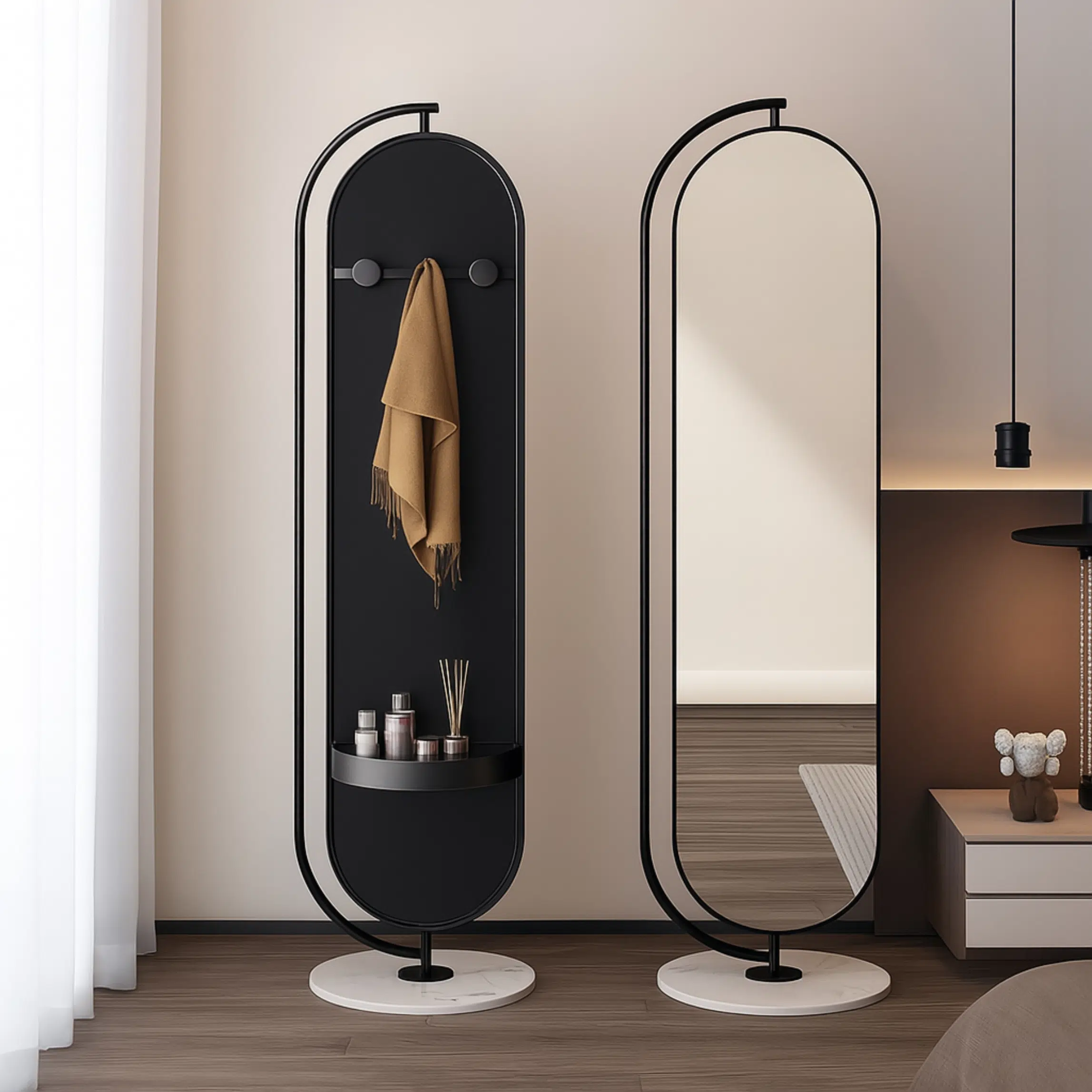 Miroir Sur Pied Noir ALVANA