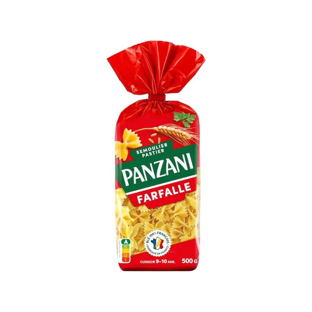 PATE FARFALLE 500 GR PANZANI