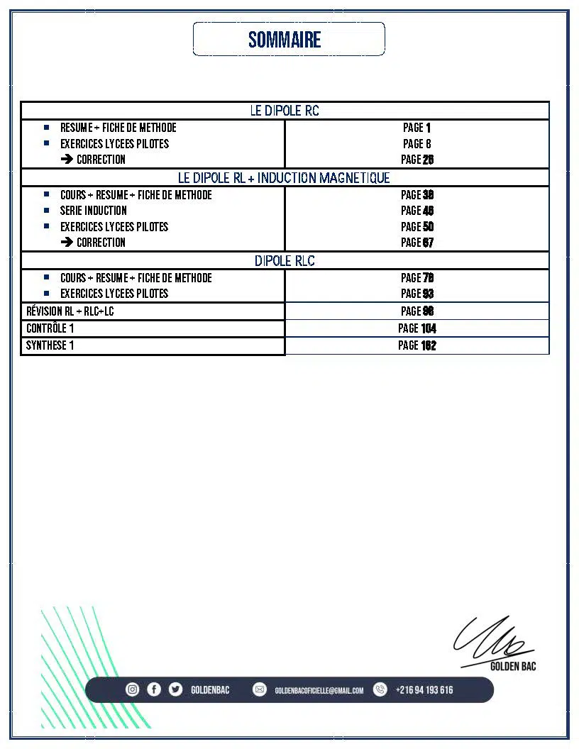 PHYSIQUE/CHIMIE - 1ER TRIMESTRE - BAC SC.INFO